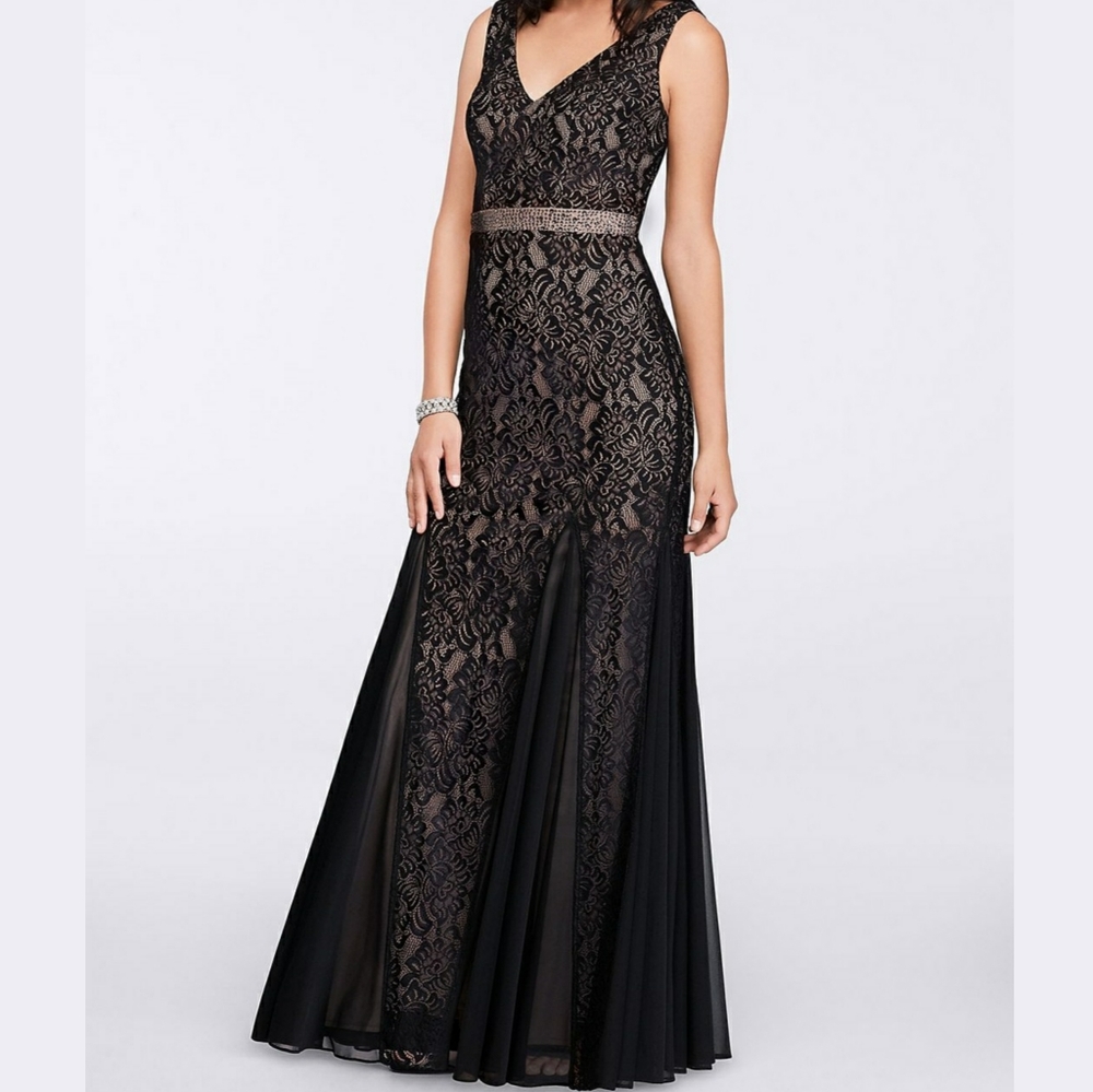 Long Lace Dress with Bolero Jacket